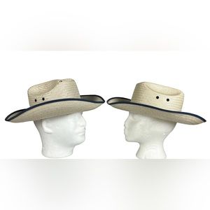 Vintage his and hers straw cowboy hats Advertising Promotions